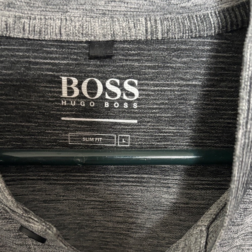 Hugo Boss Men's Ombre Black & Gray Polo - Picture 2 of 4